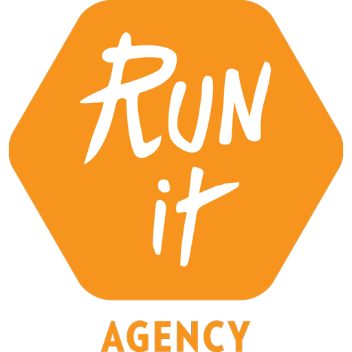 logo run it agency