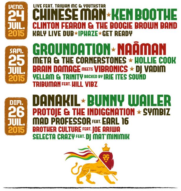 Summer Reggae Festival programme