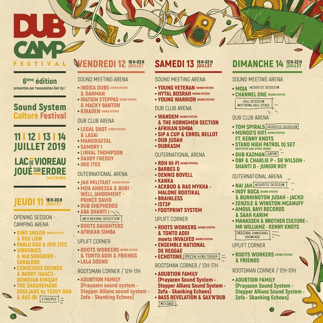 Dub Camp Festival 2019 Line Up